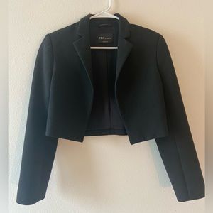 Black cropped blazer
